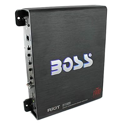 Boss R1100M Riot 1100 Watt Monoblock Class A/B Car Audio Amplifier (4 Pack)