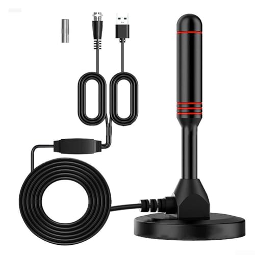 Antenna TV HD compatibile con DVB T2 per interni ed esterni, dimensioni compatte che garantiscono una facile installazione ovunque ne abbiate bisogno