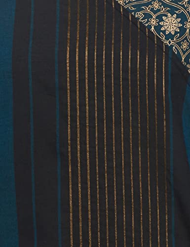 Image of Max Women Cotton Printed Straight Regular Kurta