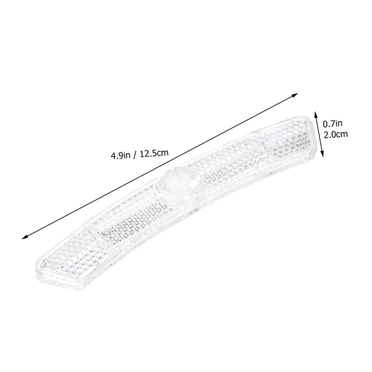 POPETPOP Road Bike Tire Reflectors 10pcs White Bicycle Wheel Reflectors Bike Safety Warning