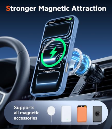Image of FNTCASE for iPhone 17 Pro Case Clear Magnetic with Screen Protector