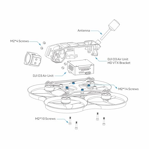 BETAFPV Pavo20 Pro Whoop Drone Quad 2.2inch Cinewhoop with HD Digital Bracket, 1104 7200KV Motor, F4 2-3S 20A FC, COB LED Strip Compatible for DJI O3/Caddx Vista/Runcam Link for FPV Freestyle Shooting - Image 6
