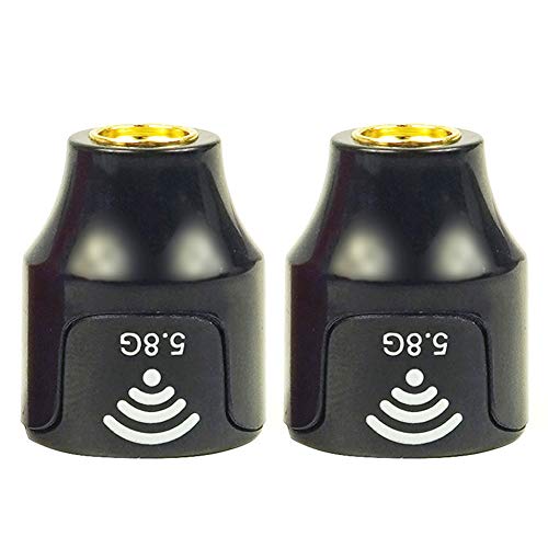 Antena Crossing Machine 2 unidades Super Mini 5.5-6.0G 2.5dBi Profesional Resistencia a Golpes Práctica para RC Drone Lollipop 3 Fácil instalación corta RHCP SMA Piezas de repuesto (Negro) Cover