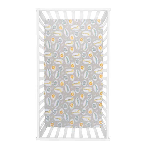 Image of Sammy & Lou Jungle Pals 2-Pack Microfiber Fitted Crib Sheet Set, Fits Standard Crib Mattress 28 in x 52 in; Fully Elasticized,