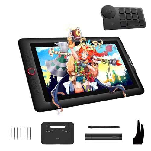 Image of 15.6 inch Drawing Tablet with Screen XPPen Artist 15.6 Pro & Mini Keydial ACK05 Wireless Shortcut Keyboard