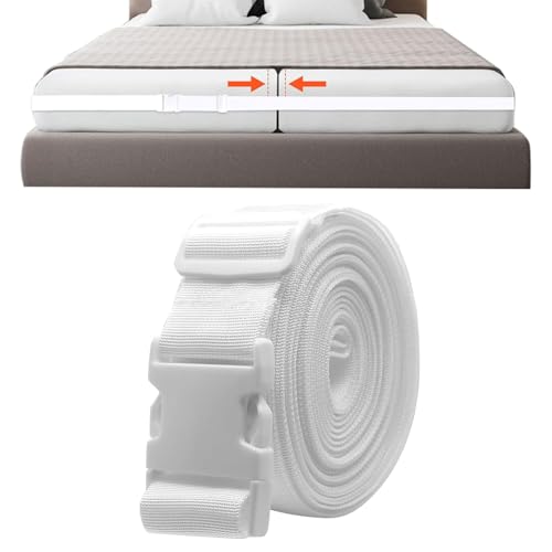 AOMiGT Correa De Colchón, 10m*5cm Cuña Unir Colchones, Puente de Cama, Conector de Colchón, Puente de Cama Doble, Dos colchones pequeños conectados para Formar un colchón para Dormir Grande