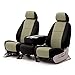 Coverking Custom Fit Seat Cover Designed for Select Dodge Models: 1 Row, Neosupreme Fabric, Tan with Black Sides