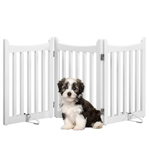 Freestanding Wooden Dog Gate 3 Panels