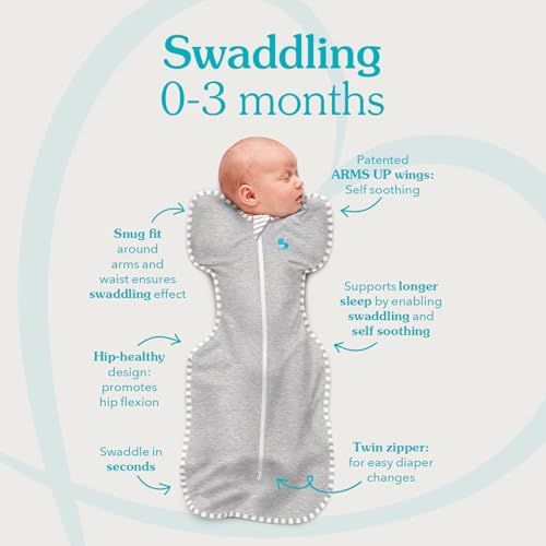 Image of Love to Dream Swaddle UP, Baby Sleep Sack, Self-Soothing Sleep Sack 8-13 lbs., Dramatically Better Sleep, Snug Fit Calms Startle Reflex, 1.0 TOG, Small