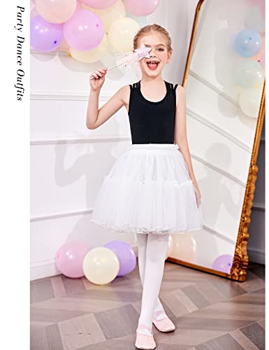 Arshiner Girls' Ballet Leotards Crisscross Straps Sleeveless Tank One Piece Dance Outfit,Black,6-7 Years #TOP4