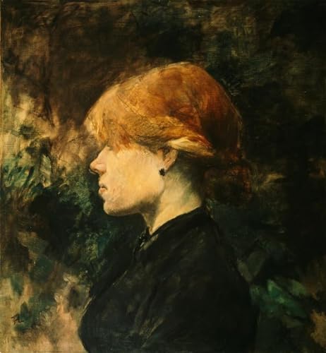 Tableau toile décoration murale Toulouse-Lautrec femme rousse 60x90