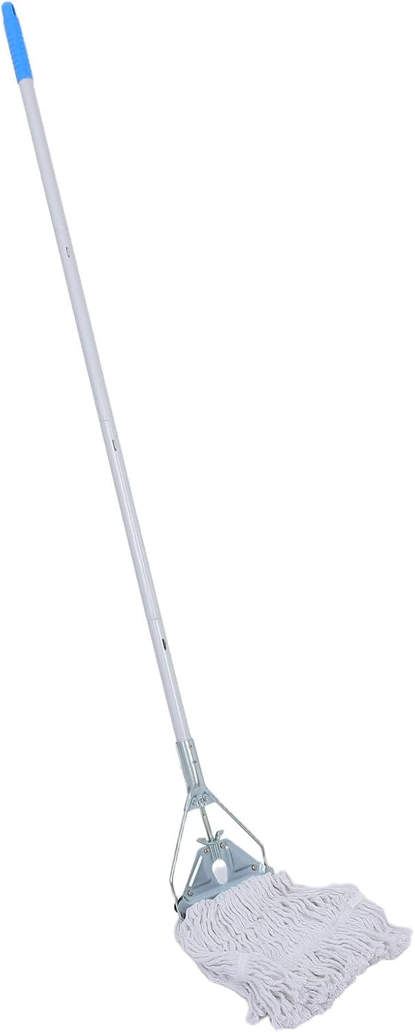 Industrial Grade Triangular Mop Head Replacement for Commercial Mop Handles, Stainless Steel Material with Ergonomic Design, Universal Surface Compatibility for Floor Cleaning