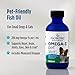 Nordic Naturals Omega-3 Pet, Unflavored - 2 oz - 294 mg Omega-3 Per One mL - Fish Oil for Small Dogs & Cats with EPA & DHA - Promotes Heart, Skin, Coat, & Immune Health