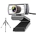 Spedal Webcam con treppiede, 120 Gradi Wide Angle Webcam, Live Streaming Webcam Gull HD 1080P, Computer Laptop Camera per Xbox OBS XSplit Skype Facebook, Compatibile per Mac OS Windows 10/8/7