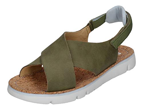 Camper Women's Oruga Sandal Flat, Medium Green, 9 #TOP25