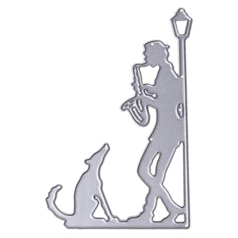 Saxophone Metal Cutting Dies DIY Scrapbooking Album Card Stamping Die Decor Cover