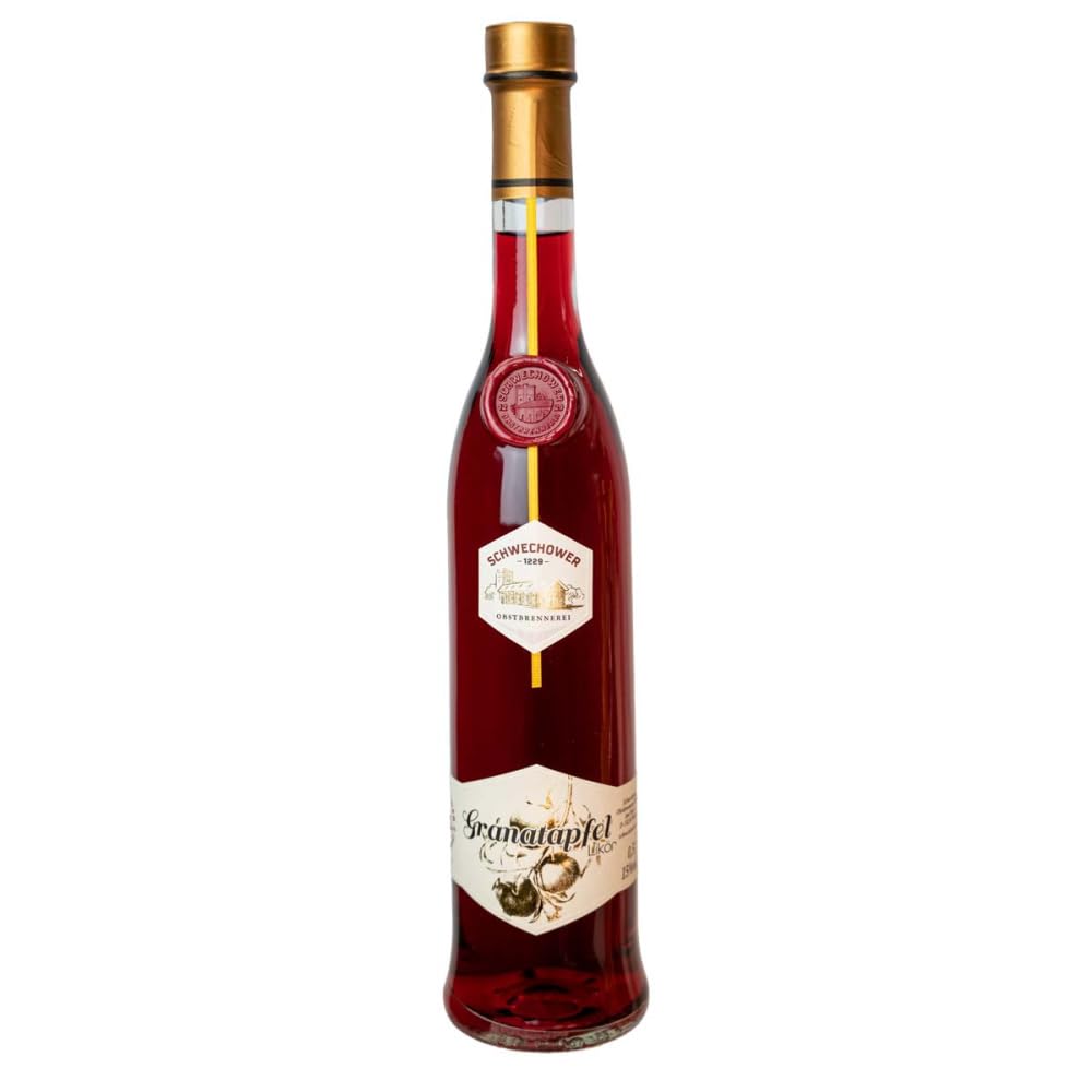 Likör Granatapfel 6x0.5l (15% Vol) - RATION | Granatapfellikör | 6 Flaschen a 500ml | Schwechower Brennerei (1229)