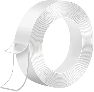 Gifoto Double Sided Adhesive Tape,Extra Strong Transparent Multi-purpose Non Trace, Reusable for Photo Carpets and Objects(3Metre x 2.3cm x 2mm)