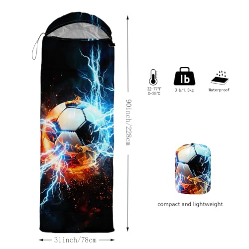 Image of QOOMO Camping Sleeping Bags,3 Season Warm & Cool Weather,Lightweight,Waterproof Sleeping Bags for Adults & Kids,Traveling,and Outdoors,Camping Gear Equipment