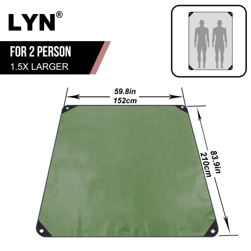Image of LYN Heavy Duty Emergency Blanket Survival Gear Waterproof Insulated Blanket Emergency Tarp for Camping, Hiking, Bushcraft