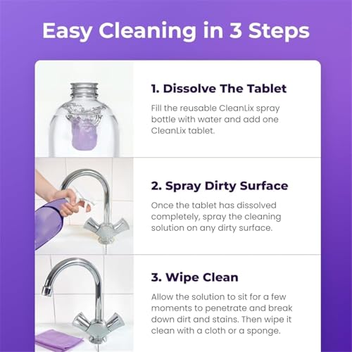 Drclean Spray Oven Cleaner, Dr Clean Spray Cleaner for Ovens, Drclean Foan Cleaner, Cleaning Spray With Concentrated Cleaning Tablets, for Home, Kitchen, Bathroom & More (1bottle+10pc) - Image 6
