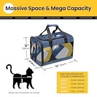Conlun Transportbox Katze M, Flugzeugtaugliche Katzentransportbox bis 7kg – Ansicht 2