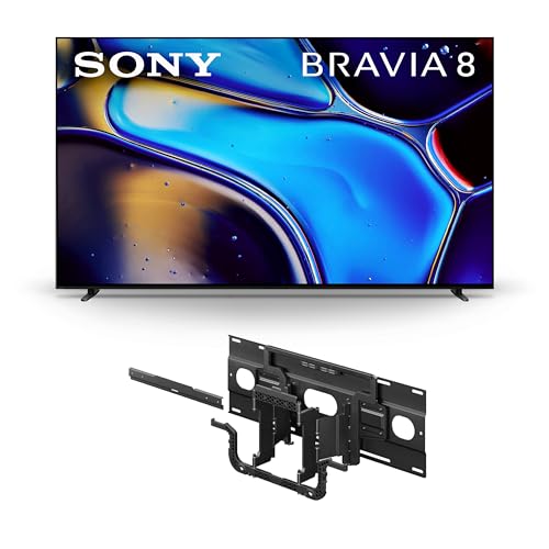 Image of Sony 65 Inch OLED 4K Ultra HD TV BRAVIA 8 Smart Google TV (K-65XR80) Ultra-Slim TV Wall Mount Bracket for Select BRAVIA TV's (SU-WL905)