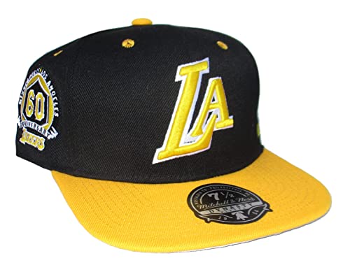 Mitchell & Ness Gorra Los Angeles Lakers 60 Aniversario Talla 7 1/2 miniatura 1