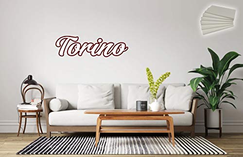 Adhesivo pared Torino Granata 60 cm para decorar habitaciones vacías de forma rápida y limpia