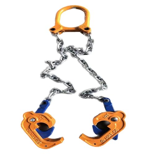 AZHANGYB Chain Sling Double Leg with Sling Hooks and Adjusters Grade Alloy Steel Engine Chain Hoist Lifts, 0.6t/1322lbs Capacity, Chain Drum Lifter