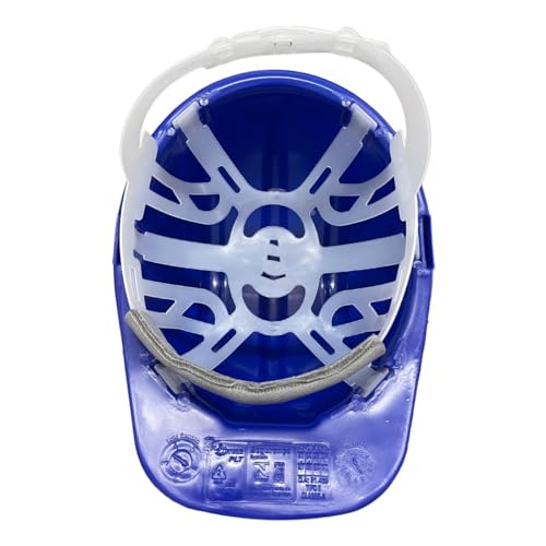 Capacete de Proteção Segurança com Aba Frontal EPI Obra PLT (Azul)