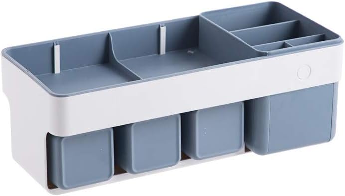 Toothbrush Holder Toothpaste Shaver Wall Mounted Storage Rack Hanging Suction Cup Toothbrush Case Bathroom Accessories Set