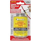 STAR BRITE Liquid Electrical Tape - Superior Adhesion and Flexible Protection for Frayed Cables, Terminals, and Electric Splices