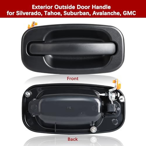 FAERSI Exterior Door Handle Front Right Passenger Side Replacements for 1999 2000 2001 2003 2004 2005 2006 2007 Chevy Silverado GMC Sierra Yukon 1500 2500 3500#15182406 by FAERSI - Image 2