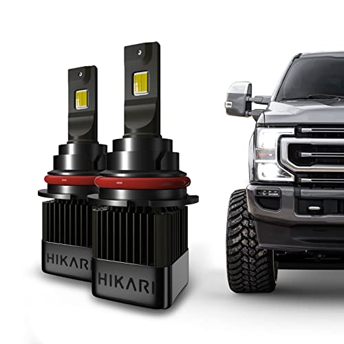 Hikari 20000LM 2022 Hyperstar Series, Compatible with 1992-2004 Ford F-250 LED Headlight Bulbs w/Halogen, Low Beam and Hign Beam upgrade Replacement,6000K Cool White,Pack of 2