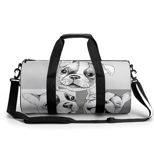 Sac de gym bouledogue 45x23x23cm compact pour transporter toutes vos affaires de sport