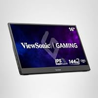 ViewSonic VX1654 40,6 cm (16 Zoll) tragbarer Gaming-Monitor (1920 x 1080), 144 Hz, 6,5 ms, SuperClear® IPS, Mini-HDMI, 2 USB Typ C, Lautsprecher – Ansicht 8