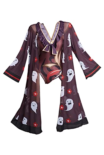 Oakamy Hu Tao Beach Badeanzug Cover Up Holiday Mesh Sunscreen Cover Up Damen Bikini Set Cover