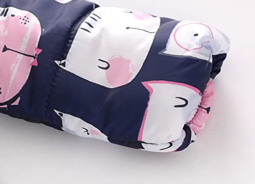 Little Girls Boys Cute Printed Parka Jacket Winter Thick Warm Faux Fu𝐫 Hooded Jacket Toddler Girls Winter Jacket 5t3