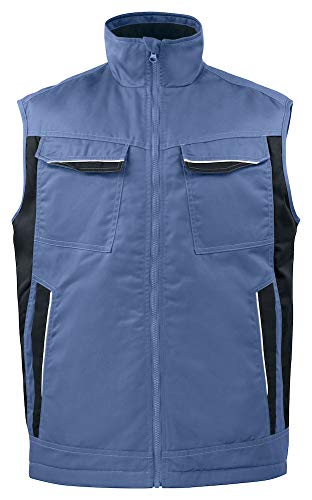 Gilet rembourré bleu ciel 4XL contre le froid, veste sans manche homme