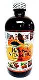 Raw Garden Natural Liquid Vitamin C With Rose Hip,Amla,Camu Camu, Acerola, 1 Pack 16 OZ Glass Bottle