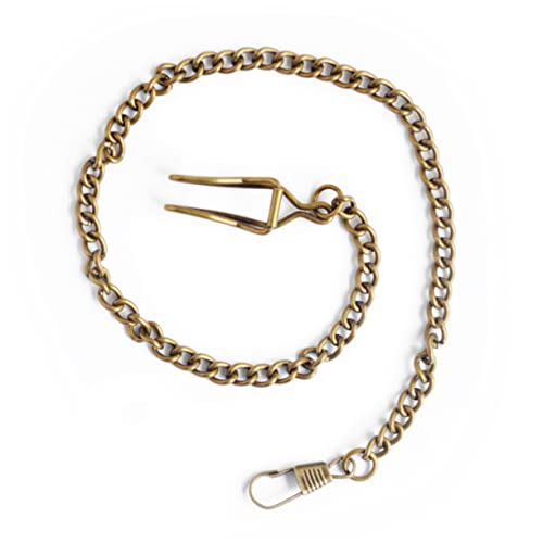 Cadena de reloj de bolsillo de metal retro para pantalones vaqueros de caballero pack de 12 5