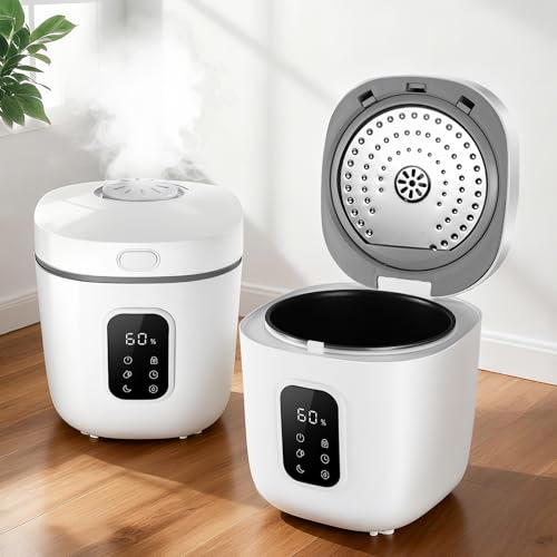 3.3L Warm Mist Humidifier for Bedroom Large Room, Stainless Steel Air Humidifier 0.87Gal Steam...