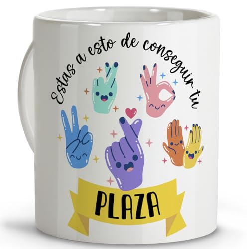 LolaPix Kit oposiciones. Kit opositor. Tazas originales para regalar. Regalos opositores. Oposiciones. Tazas personalizadas. Taza cerámica 330 ml.