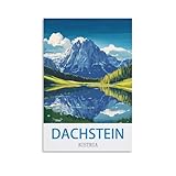 CTZIKWW Dachstein Österreich Vintage-Reiseposter, 20 x 30 