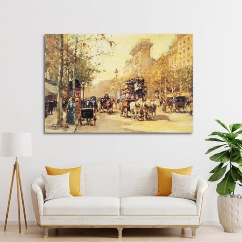 Poster Edouard Cortes Porte de Saint-Martin impression haute qualite