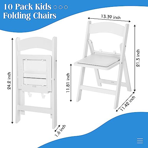 Fairysandy QIA-FAIRYSANDY-0404 10 Pack 220 Lbs Weight Plastic Kids Folding Chairs Bulk thumb #2