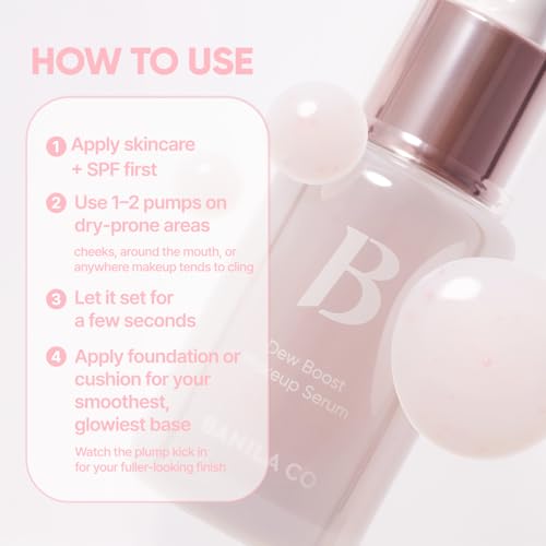 Image of BANILA CO Dew Boost Makeup Serum - Glass Skin Glow Base (1.01 fl oz)
