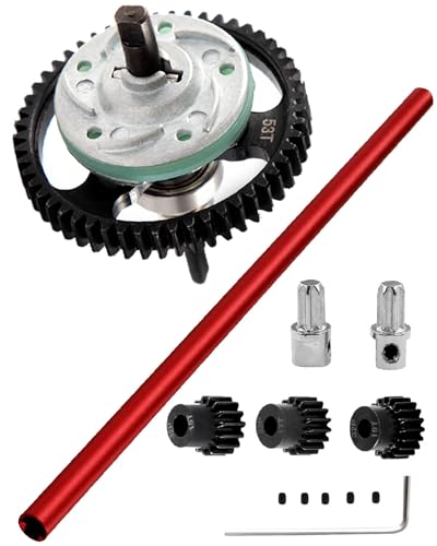 Différentiel métal 53T et arbre central alu pour réparer la transmission Slash 4X4
