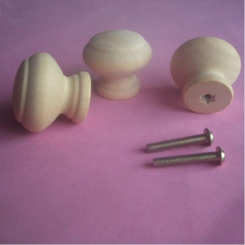 33mm burlywood furniture knobs wooden drawer shoe cabinet knob pull safety children room bedsiade table dresser door pull handle